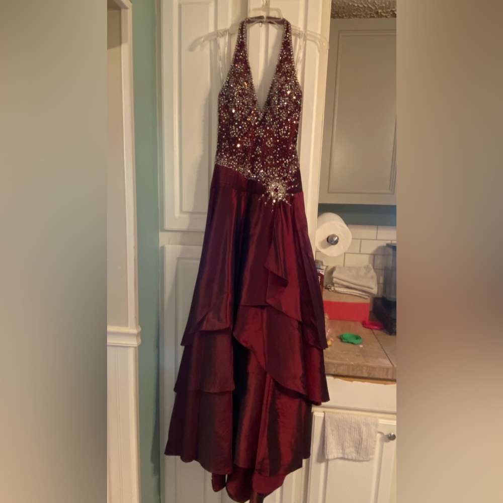 Tiffany Designs Burgundy Prom/Ball Gown